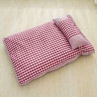 简约红色(送枕头) 小号[65*45*8厘米] 可拆洗宠物床四季通用狗窝狗垫子中型小型犬睡觉用狗狗窝猫咪垫子