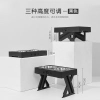 304食品级双碗 黑色 狗盆中大型犬餐桌饭碗护颈椎宠物不锈钢双碗高脚防打翻水狗碗