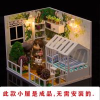 春暖花开+罩+音乐+人偶 diy小屋成品音乐盒模型玩具创意礼物手工制作拼装房子送闺蜜生日