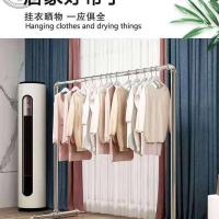 六分长1米高1米 镀锌管单杆晾衣架户外简易落地架服装架阳台不锈水管挂衣服晒被架
