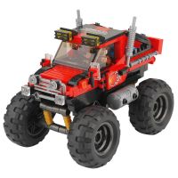 03025超级大脚怪 兼容乐高积木拼装玩具益智男孩汽车模型吉普越野车小颗粒智力开发