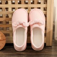 粉色 34/35[适合3334脚] 月子鞋春夏薄款产妇产后用品软底包跟防滑防水秋冬孕妇居家棉拖鞋