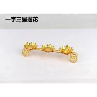 一字三星烛台 合金烛台佛前供灯蜡烛底座酥油灯架三层七星双层莲花烛座蜡烛台