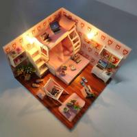 阿狸窝+工具+灯+防尘罩 diy小屋手工制作玩具迷你房子儿童拼装模型创意生日礼物女生男生