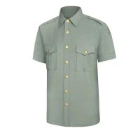 绿色 8成新路短袖 不挑号 二手夏季短袖衬衫商务免烫速干短袖户外工装表演演出服装劳保服