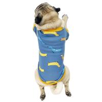 蓝色狗狗 XXL(18-23斤) 巴哥法斗加绒加厚两脚衣服宠物胖狗斗牛衣服狗狗秋冬装加绒保暖衣