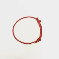 红色蜡绳项圈(不带铃铛) 小号 猫咪项圈铃铛日本手工和风脖圈宠物狗狗项链小幼猫可爱铃铛用品