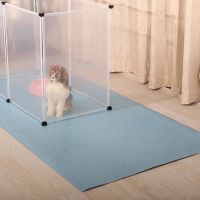 超小号0.5m乘0.8m 蓝色大理石1.0厚 猫砂垫防尿睡觉狗笼脚垫板狗狗垫子耐咬防水易清洗四季款宠物地垫