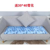 雪花_ [送小冰垫]宽45cmX长130cm 凝胶冰垫坐垫床垫沙发凉垫夏天学生单人宿舍冰垫宠物垫座椅垫凉席