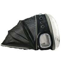 黑色 猫包大容量手提透明外出便携宠物包可扩展可折叠猫咪狗狗双肩包