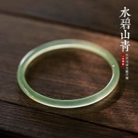 叮当镯浅绿色 52-53mm 天然玉髓简约风手镯叮当镯气质细条玛瑙镯子小冰条玉石极细手镯女