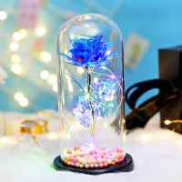 蓝色妖姬款 生日礼物女生高级感情侣间的小玩意送女朋友老婆闺蜜小夜灯妇女节