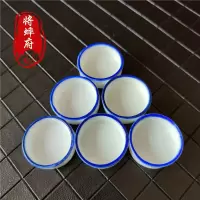 6个 蛐蛐蟋蟀用具用蝈蝈油葫芦鸣虫爬虫水盆水盂水槽3.0蓝边水碗