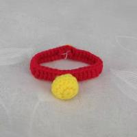 小叮当款 S (内长约20CM) 早春款猫咪项圈宠物狗狗手工毛线编织可爱围脖幼猫柔软花朵颈圈
