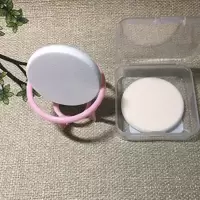 圆形2片装 工具扑双面双效植绒粉扑解救闲置粉饼柔焦妆效圆形方形化妆扑