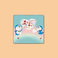 多啦A梦H287 ins可爱多啦A梦随身携带可折叠皮革双面图案化妆迷你小镜子