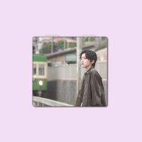 道枝骏佑H478 道枝骏佑周边PU皮随身携带可折叠双面图案学生手持化妆迷你小镜子