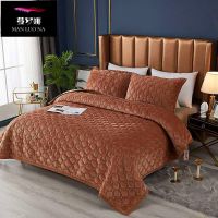 卡其宝贝 2米x2.3米[床盖一个直边] 水晶绒双层夹棉大炕单床盖床单踏踏米土炕床单四季炕单