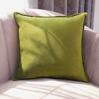 舒适天鹅绒-草绿色 30*50cm(腰枕套) 沙发抱枕靠垫套客厅北欧简约现代办公室靠枕腰枕不含芯床头大靠背