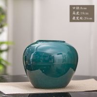 亮面绿小号 花瓶摆件陶瓷客厅干花中式花瓶插花鲜花水养景德镇花器创意瓶罐子