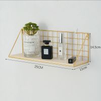 金色三角网格 创意免打孔墙面墙壁装饰挂钩墙饰餐厅奶茶店墙上铁艺置物架壁饰