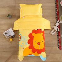 特价加绒款:女孩款(粉色小猪) 单被套120*150cm 幼儿园被子三件套加厚儿童午睡被褥秋冬季宝宝婴儿床含芯六件套