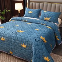 皇冠女王 100*200cm[加厚3D压花毯] 法兰绒毛毯床单夹棉珊瑚绒床盖防滑保暖毛绒床单单双人毛毯冬季