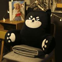 哈士奇 腰枕60X45cm可拆洗 办公室座椅靠枕腰靠腰垫汽车靠垫腰枕靠背垫椅子护腰沙发孕妇抱枕