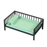 定制尺寸狗床咨询客服在拍 S号68*46cm(30斤内) 狗床狗窝宠物睡垫子钢木铁床保暖加厚小中大型犬金毛泰迪四季通用