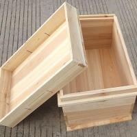 1.4厚 42*20*26 1.4厚5框7框蜂箱养蜂工具煮蜡杉木蜜蜂意蜂箱中蜂标准平箱蜂蜜箱