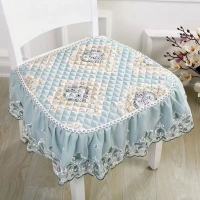 [魔幻蓝色]主图 45*43[1个装]四季通用 坐垫家用餐椅垫子椅子屁股垫四季通用欧式餐桌防滑板凳子套罩座垫