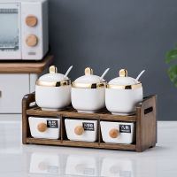 小号双层黑色白色金边四方罐 厨房调料盒家用调料瓶罐子组合套装调味瓶罐盐罐味精调味料收纳盒