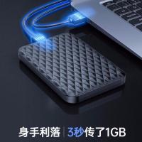 黑色 250G+数据线+硬盘包+带加密 高速移动硬盘USB3.01T 2T 500G 外观时髦大气