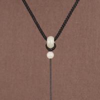 天然翡翠款黑色 简约翡翠手工编织吊坠挂绳玉石水晶玉佩可调节项链绳男女挂件绳子