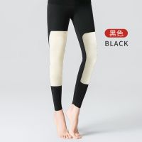 101#女士单件长裤#黑色 M (70-95斤)女码 德绒保暖内衣女套装无痕蚕丝加绒加厚上衣护膝发热大码秋衣秋裤男