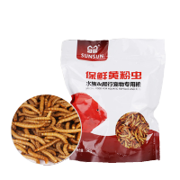 保鲜面包虫140g 保鲜黄粉虫干保鲜大麦虫干面包虫干乌龟饲料龙鱼粮观赏鱼食罗