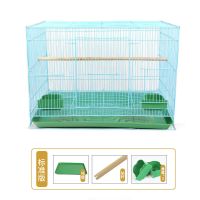 无赠品 [随机色]35*25*26cm外带笼 鸟笼全套虎皮笼鹦鹉小号大号繁殖鸽子笼子家用超大八哥画眉鸟笼子
