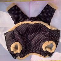 S码7-10斤 撞色白底 小狗服饰猫狗服装秋冬款加绒加厚款冬季狗狗出行衣服宠物服饰