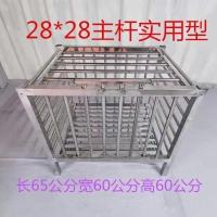 型号65*60*60单门 JILONG鸡笼兔笼宠物笼不锈钢鸡鸭笼子加密加大号 工厂直销