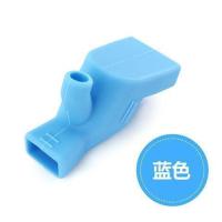 蓝色1个 硅胶水龙头延长器水嘴导水槽防溅引水器延伸器接头洗手器耀禄贸易