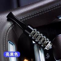 黑色[粗烟专用不带点烟] 吸烟不掉烟灰神器懒人烟嘴带充电打火机抽烟免弹防灰车载环保烟套