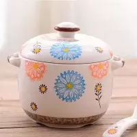 富贵花 小号 盖无孔 500ML 大小号陶瓷猪油罐油壶耐高温辣椒油罐家用调味罐料瓶盐罐厨房套装