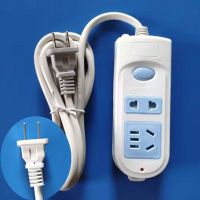 线长: 1.8米[安全门+防雷] 7孔[俩脚插头插座] 两脚两项插头插排插座带线拖线板办公宿舍电源转换器接线板