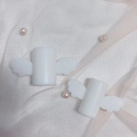 5w天使保护头白色[一对] 苹果手机数据线保护套苹果iPhone充电器耳机防折断裂6/7/8P/XSMAX