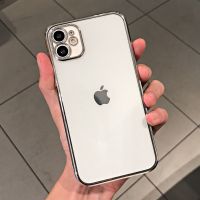 [银色]电镀直边 苹果X/XS(5.8寸) 苹果X直边手机壳iPhone11proMax电镀透明苹果12硅胶13/8pl