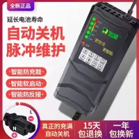 全新自动关机48V12AH 品字头T型通用 智能断电电动车充电器48v电瓶车充电器60v20ah三轮车72v32a大功率