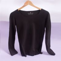 黑珍珠单件 上衣 XL 建议115-135斤 自发热德绒无痕保暖内衣女加绒加厚恒温双面磨绒秋衣秋裤