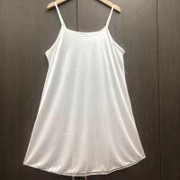 [白色小裙子] M建议 80~100斤 吊带裙冰丝睡衣女夏蕾丝不起球睡裙性感丝绸薄加大码女士家居服