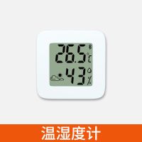 白色简约(一个装) 温度计家用室内干温湿度计显示器高精准温度湿度表车载迷你记录仪