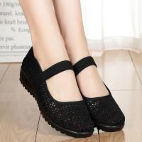 1715黑色 35 (收藏宝贝送鞋垫) 夏季老北京布鞋女鞋网鞋凉鞋妈妈鞋网布鞋奶奶鞋中老年女鞋女士鞋